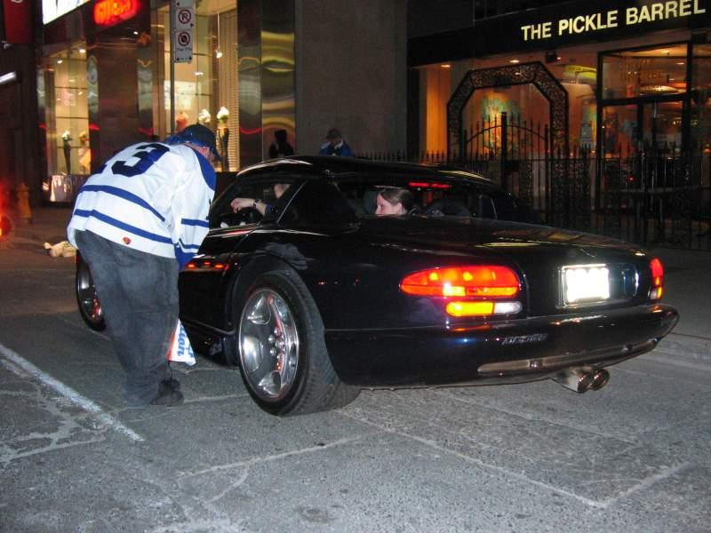 Downtown Toronto after Leafs won the Quarter Finals 81.JPG